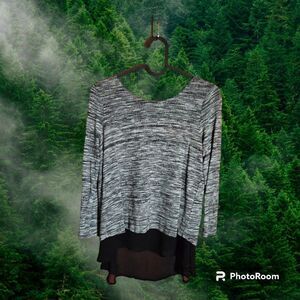 Abercrombie & Fitch Sweater Layered with‎ Sheer Under Shirt Size XS (W38)